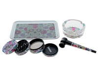 Geschenkbox "Skull Flower", Grinder,...