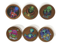 Aufbewahrungsdose "Alien", Glas; 6-fach...