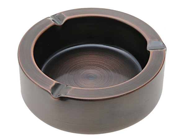 Aschenbecher "Kupfer" ; &Oslash; 12 cm; H&ouml;he: 3,6 cm