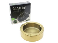 Aschenbecher "GOLD"; &Oslash; 12 cm; H&ouml;he:...