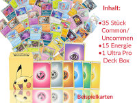 Pokémon Set - 50 Pokemon Karten & Deck Box