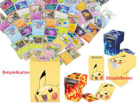 Pokémon Set - 30 Pokemon Karten & Deck Box