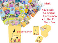 Pokémon Set - 30 Pokemon Karten & Deck Box