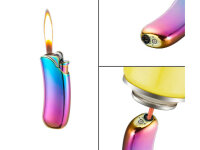 Elektrofeuerzeuge "BEANS" ergonomisches Design, 4-fach sortiert; 12er Display