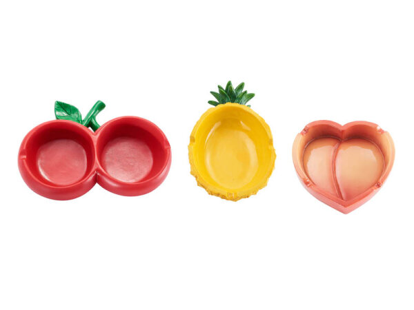 Autoaschenbecher "FOOD", 3-fach sortiert, 6er Display