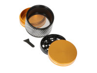 Grinder goldfarben/schwarz , 3-tlg.; Ø 6cm. H 6,3cm, einzeln