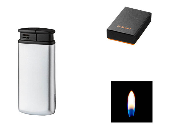 Sturmfeuerzeug "Silb./Schwarz", Piezo