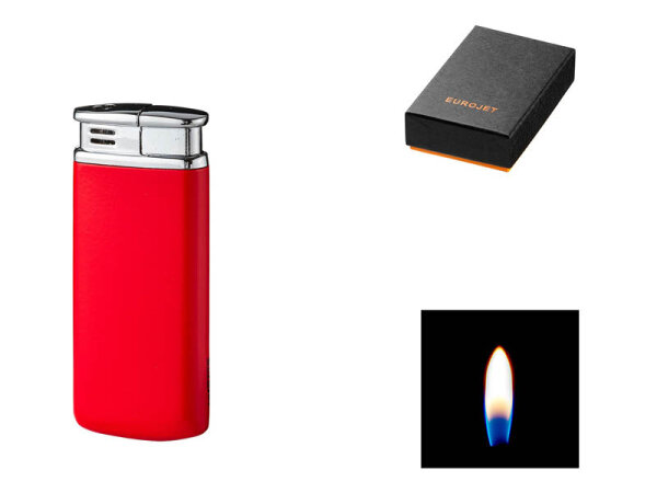 Sturmfeuerzeug "Rot/Chrom", Piezo