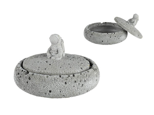 Aschenbecher "Stone Astronaut", Metall, &Oslash; 15,5cm, H. 10,5cm