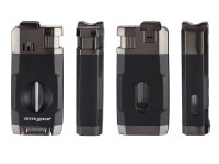 Zigarrenfeuerzeug "BELFAST" Blaue Doppelte Sturm-Flamme