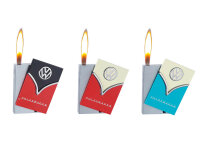 Metallfeuerzeug "VW CARD" Metall, 12er Display
