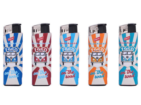 Elektrofeuerzeuge "VW", 5-fach sortiert; 50er Display