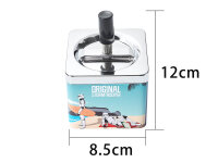 Schleuderaschenbecher "STORMTROOPER SQUARE PUSH", 8.5 x 8.5 x 12.2 cm, 6er Display