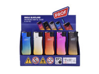 Sturmfeuerzeuge "ANODIZED METAL CASE", blaue Flamme, 5-fach sortiert, 25er Display