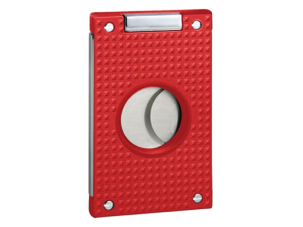 Zigarrenabschneider "Chrom/ Rot", 2 Klingen; Ring 56