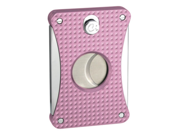 Zigarrenabschneider "Chrom/ Rosa", 2 Klingen, Ring 56