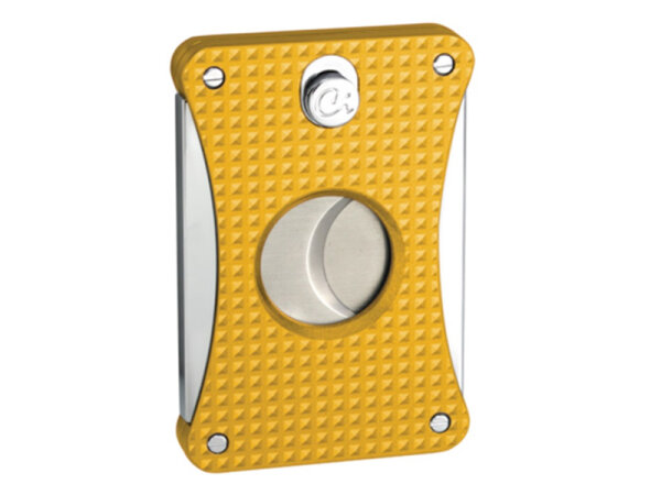 Zigarrenabschneider "Chrom/ Gelb", 2 Klingen; Ring 56