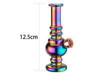Glasbong"Mini Rainbow", 12,5cm, 4-fach sortiert, 12er Display