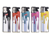 Sturmfeuerzeuge "DRIPPING PAINT SLIDECAP",...