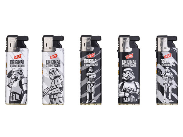 Sturmfeuerzeuge "Stormstrooper", 5-fach sortiert, 50er Display