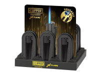 Clipper Metal Jetflame Large  ALL BLACK mit Reibrad,...