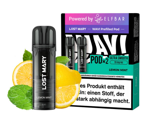 Lost Mary WAVI Prefilled Pod - Lemon Mint (Zitronen, Minze) - 20mg