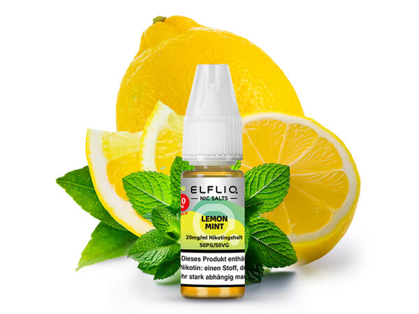 ELFBAR Elfliq - Lemon Mint (Zitrone, Minze) - Liquid - 20 mg/ml - 10 ml