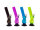 Acrylbong "Welle" Unifarben., Metallchillum, H&ouml;he 25cm, 4er Set