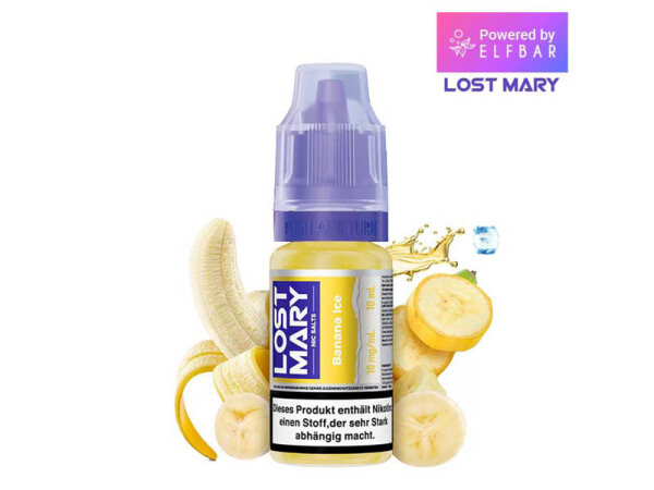 ELFBAR Lost Mary (Nic Salts) - Banana Ice (Banane, Eis) - Liquid - 10 mg/ml - 10 ml