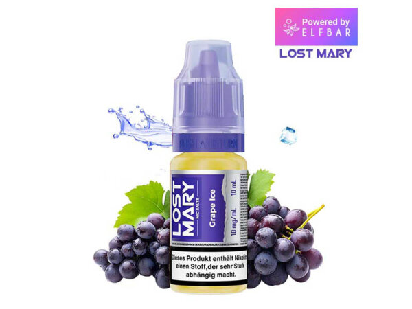 ELFBAR Lost Mary (Nic Salts) - Grape Ice (Traube Eis) - Liquid - 10 mg/ml - 10 ml