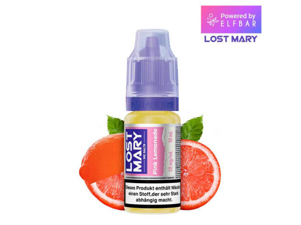 ELFBAR Lost Mary (Nic Salts) - Pink Lemonade (Pinke Limonade) - Liquid - 20 mg/ml - 10 ml