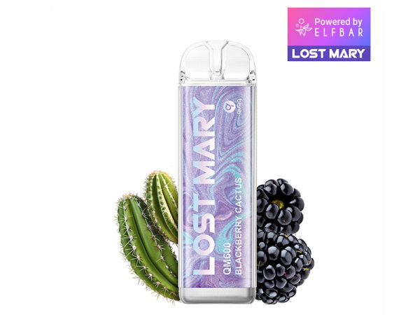 Lost Mary QM600 Crystal Edition - Blackberry Cactus (Brombeere, Kaktus) - Vape - 20mg - 600 Z&uuml;ge