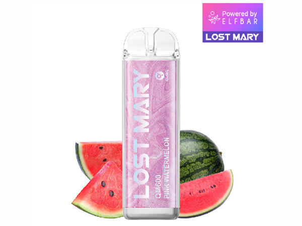 Lost Mary QM600 Crystal Edition - Pink Watermelon (Wassermelone) - Vape - 20mg - 600 Z&uuml;ge