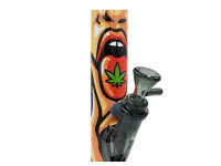 Glasbong Black Leaf "420 Girl", H&ouml;he 30cm; &Oslash; 5,0cm; Schliff 18,8mm