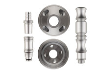 Shisha "Hero 2"; silber; mit Steinkopf; ca. 52...