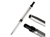 Shisha "Hero 2"; silber; mit Steinkopf; ca. 52 cm; 4 Anschl&uuml;sse