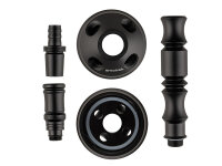 Shisha "Hero 2"; schwarz; mit Steinkopf; ca. 52...