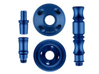 Shisha "Hero 2"; t&uuml;rkis; mit Steinkopf; ca. 52 cm; 4 Anschl&uuml;sse