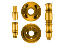 Shisha "Hero 2"; royal-gold; mit Steinkopf;...