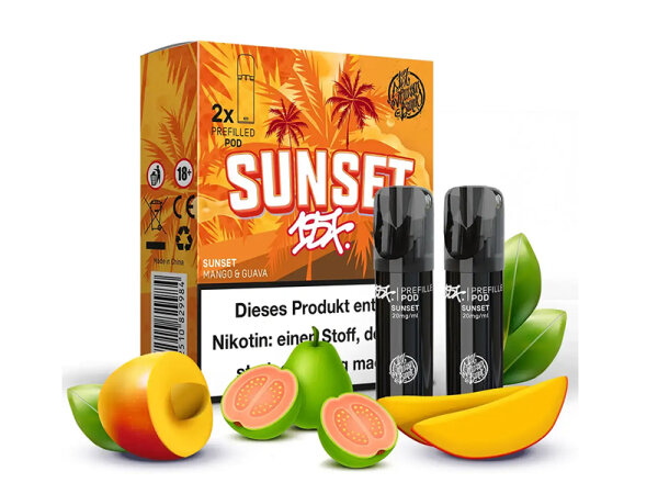 187 Strassenbande - Pod (2er Set) - Sunset (Mango, Guave) - 20mg - ca. 600 Z&uuml;ge