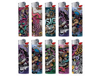 BIC Maxi J26 Reibrad Feuerzeuge "Doodles...
