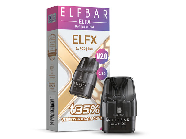 ELFBAR ELFX  V2.0 -  Refillables Pod - 0,8 Ohm