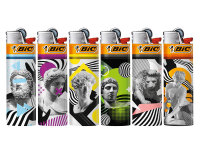 BIC Maxi J26 "Antique" Reibrad Feuerzeuge, 50er...