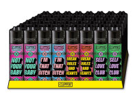 Clipper Large GIRLY SLOGAN #3, 48er Display