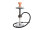 Shisha "Super Heroes", transparent/schwarz-kupferfb., 46 cm, 1 Schlauch