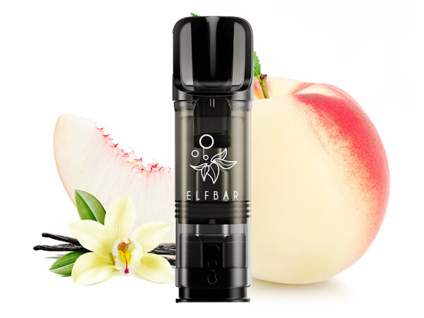ELFBAR ELFA Prefilled Pod - Vanilla White Peach (Vanille, wei&szlig;er Pfirsich) - 20mg - 2er Set