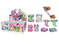 Stretchy Glitzer "Axolotl"; 3-fach sort.; 12er...