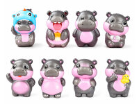 Hippopotamus Squishy, 5cm, 12er Display
