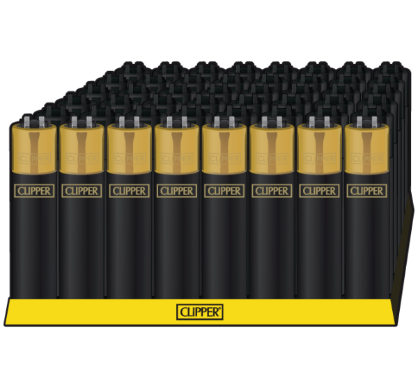 Clipper Large BLACK - GOLDCAP, 48er Display