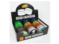 Grinder "Hanf-Raster-Skull" Design2,...